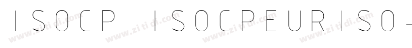 ISOCP ISOCPEURISO字体转换